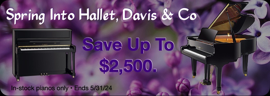 Hallet, Davis Spring Sale